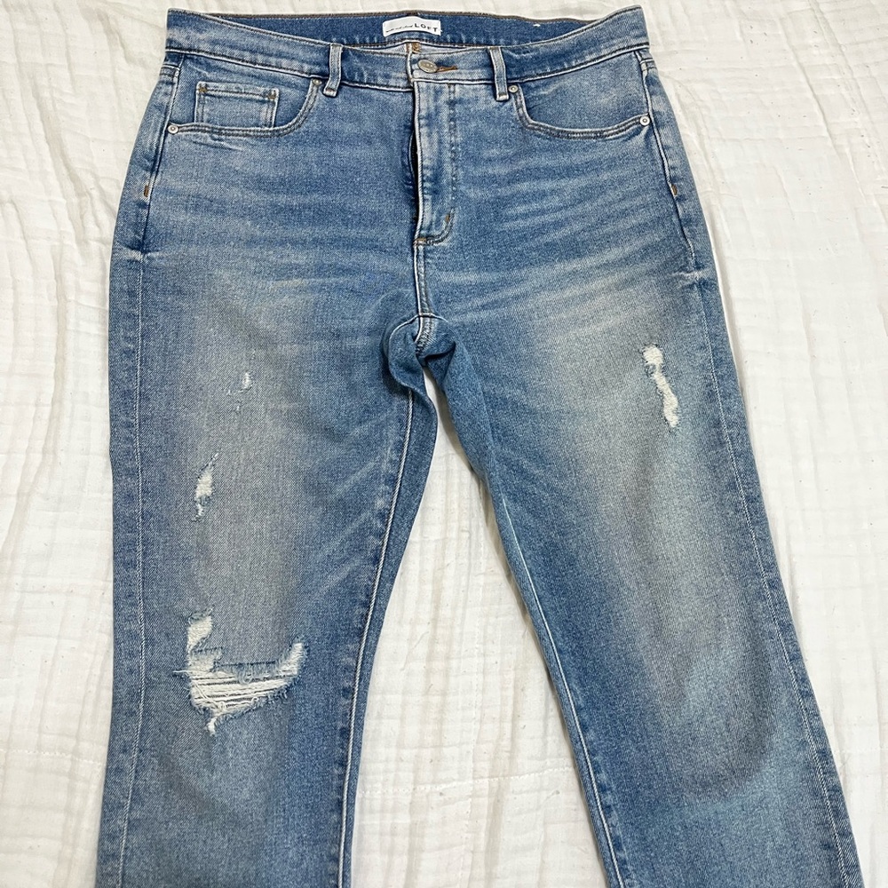 Loft straight leg- cropped